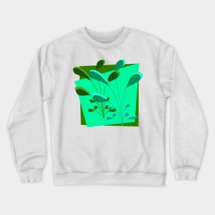 Greens Contrast in Colors Crewneck Sweatshirt